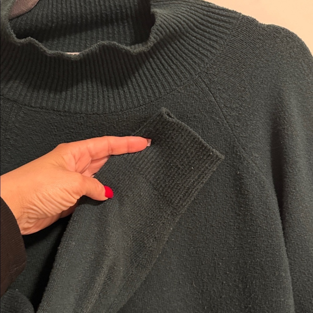 LOFT - Dark green Turtleneck Sweater - XS - Picture 3 of 6